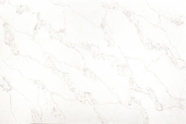 Белая матовая кухонная столешница с серыми прожилками из кварцевого агломерата Stratos C4143H Mario Honed