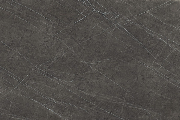 Серая матовая столешница из керамики Italstone Pietra Grey с белыми прожилками