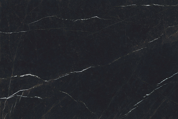 Обеденный стол из керамики Italstone Nero Marquinia глянец с белыми прожилками