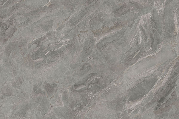 Серая глянцевая столешница из керамики Italstone Orobico Grey с прожилками