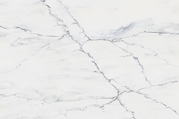 Кухонный остров из кварцевого агломерата AlephStone Ariston с белым фоном и прожилками