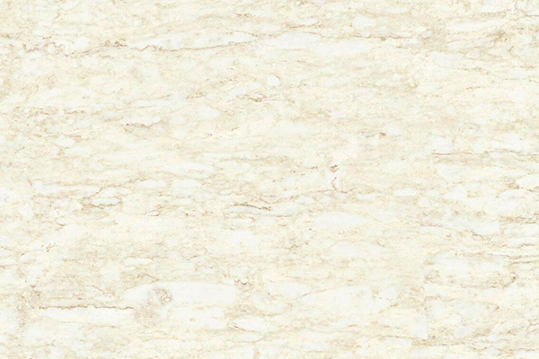 Бежевая столешница из кварцевого агломерата AlephStone Travertino с полированной поверхностью