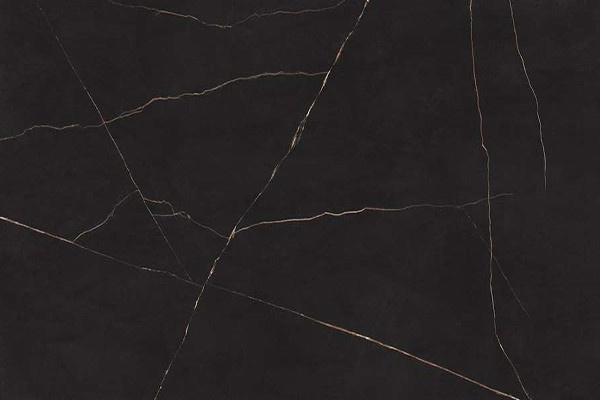 Панель из керамогранита AtlasPlan A8XW Black Atlantis Bookmatch Silk в зеркальной раскладке