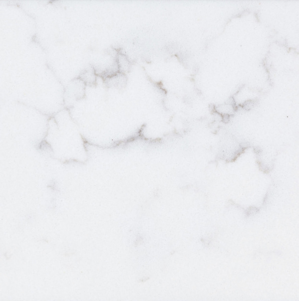 Белая столешница из кварцевого агломерата SmartQuartz Bianco Venatino с серыми прожилками